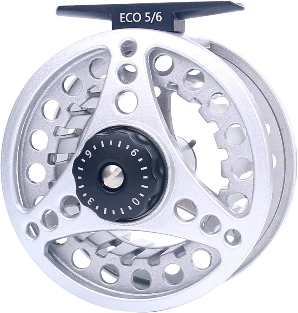 M MAXIMUMCATCH Maxcatch ECO Large Arbor Fly Fishing Reel (3/4wt 5/6wt 7/8wt) and Pre-Loaded Fly Reel with Line Combo