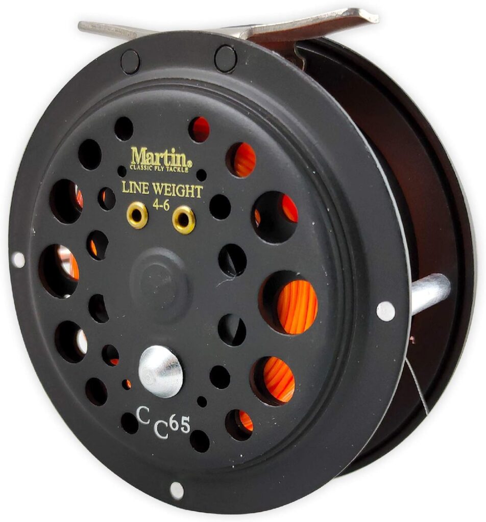 Martin Caddis Creek Fly Fishing Reel, Reinforced Aluminum Spool with Push Button Release