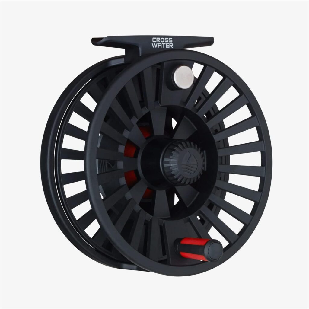 Redington Crosswater Reel, Durable Fly Fishing Reel, Left and Right Hand Retrieve, 4/5/6, Black