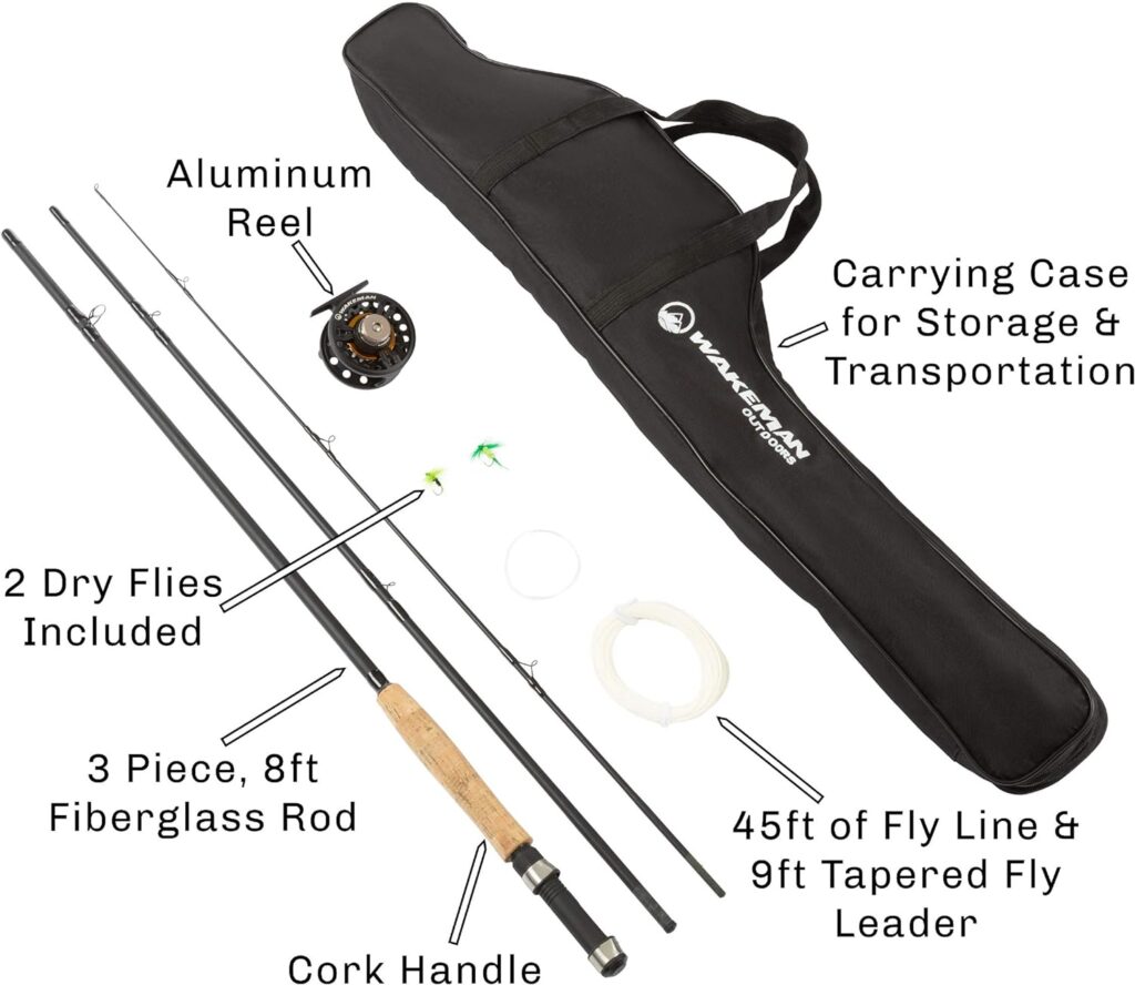 Wakeman Wakeman Fly Fishing Rod and Reel Combo Starter Kit